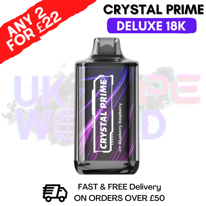 Blueberry Raspberry Crystal Prime Deluxe 18000 Puffs 18K PUFF