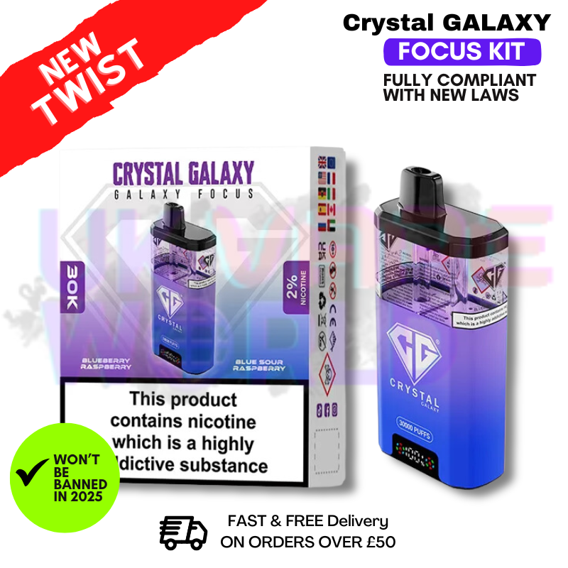 Blueberry Raspberry Crystal Galaxy 30K Puff Kit
