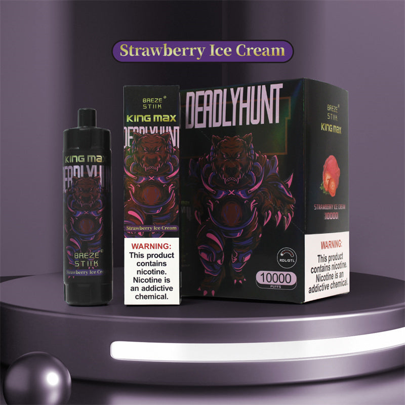 Original Breze Stiik King Max 10000puffs 10k Puff Disposable Vape Wholesale E Cigarette Vape Pod Free Shipping