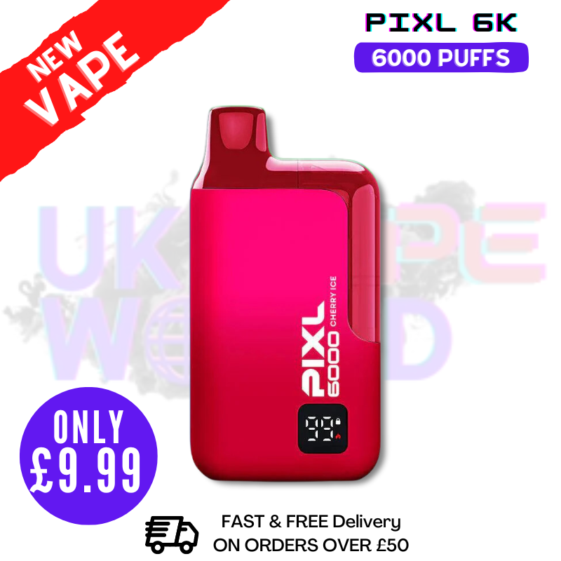 Cherry Ice Pixl 6000 6K Puff Disposable Bar - Only £9.99