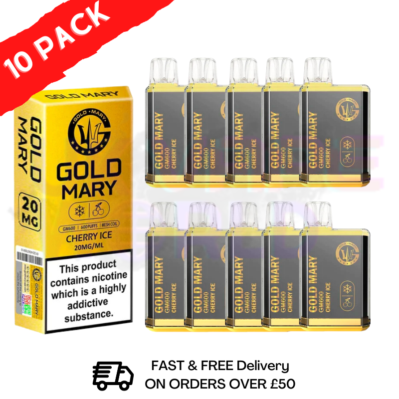 Cherry ICE - Gold Mary 600Puff Box of 10