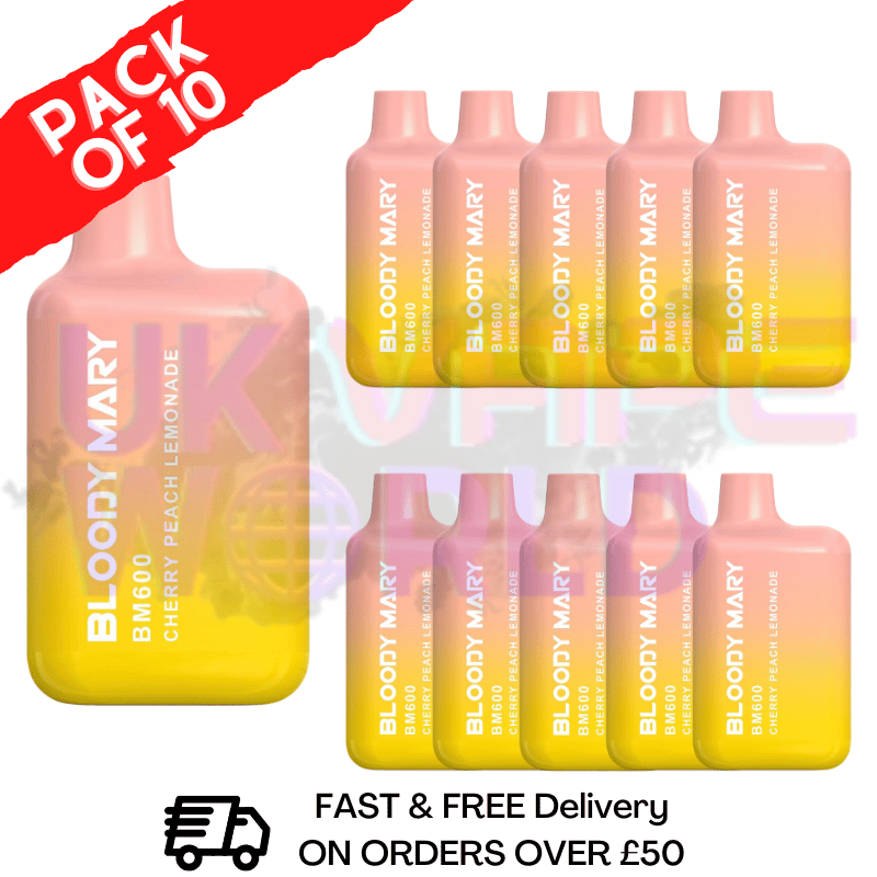 Cherry Peach Lemonade Bloody Mary 600Puff Box of 10