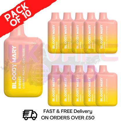 Cherry Peach Lemonade Bloody Mary 600Puff Box of 10
