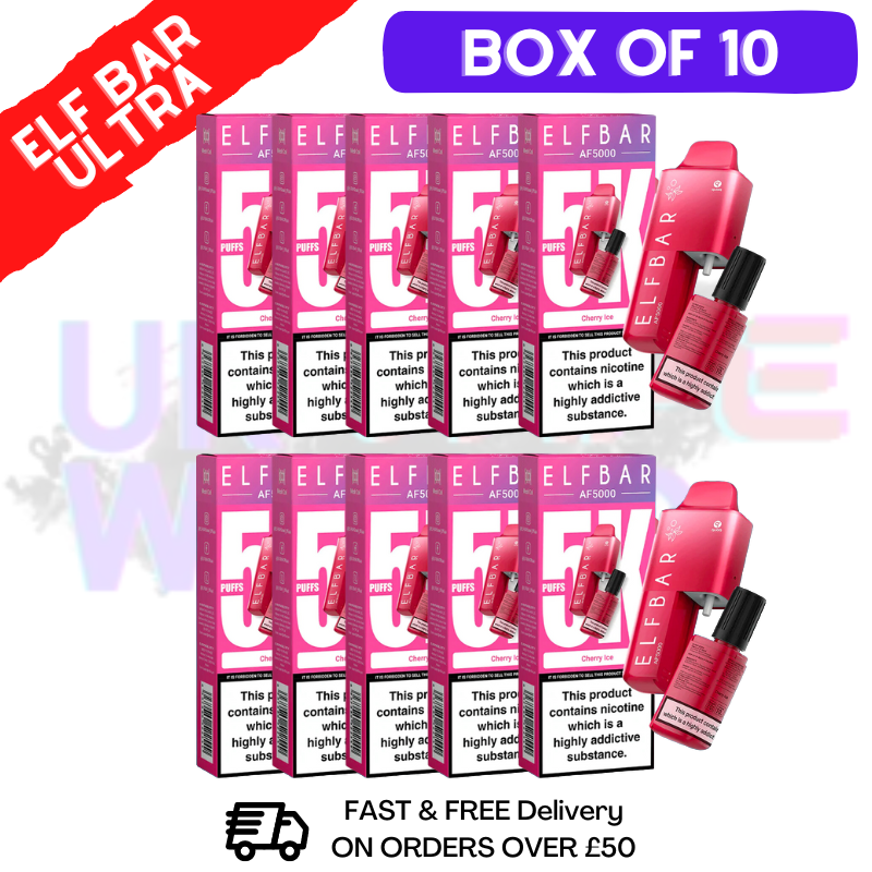 Cherry ICE Elf Bar 5000 Puff 5K Bar BOX OF 10