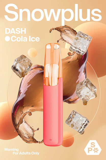 Snowplus DASH 4000 Puffs Disposable Rechargeable with 7.5 mle-liquid volume 100%cobalt battery