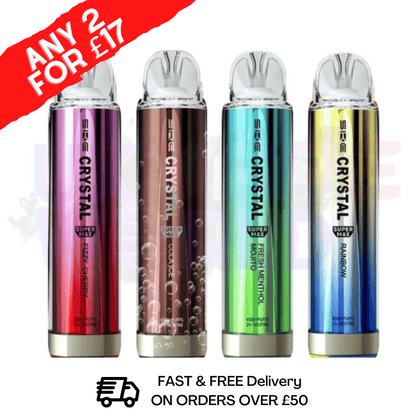 Crystal Supermax 4500 Puff Bar Disposable | ANY 2 FOR £13