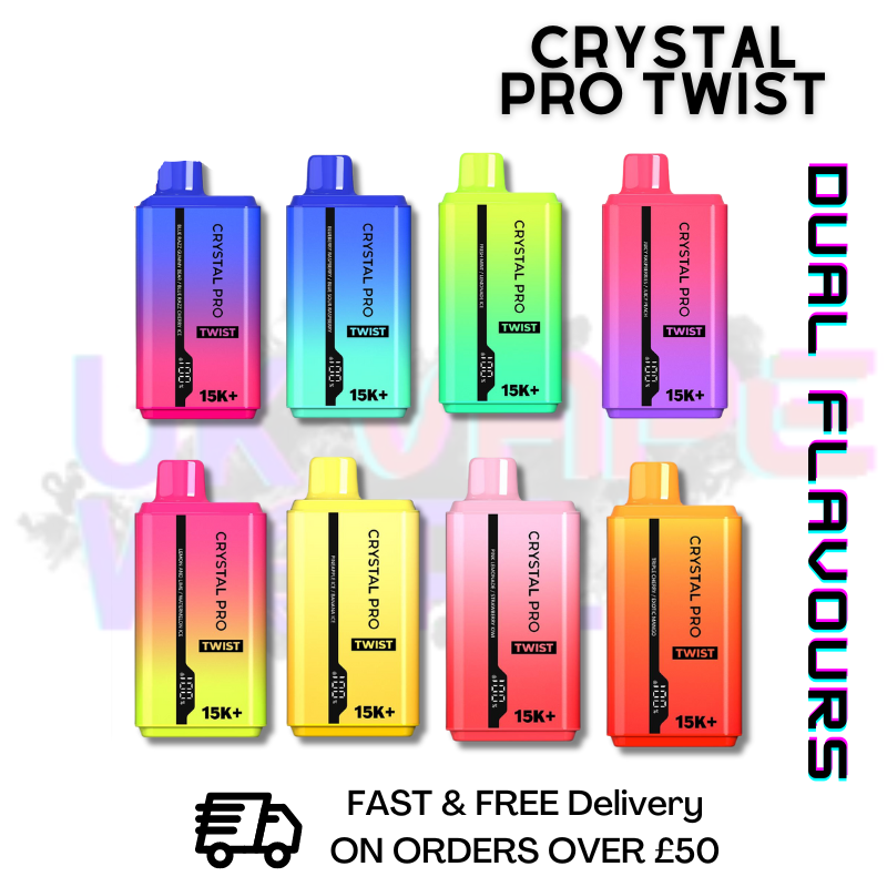 Crystal Pro Twist 15000 Puff 15K Bar ZERO (0MG)