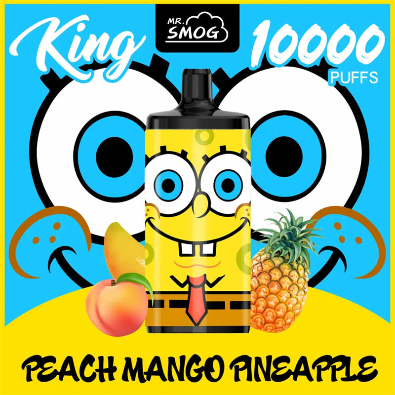 Mr SMOG king 10000 Puffs Disposable Vape - 20mL, 5% Nic Salt, Dual Mesh Coil