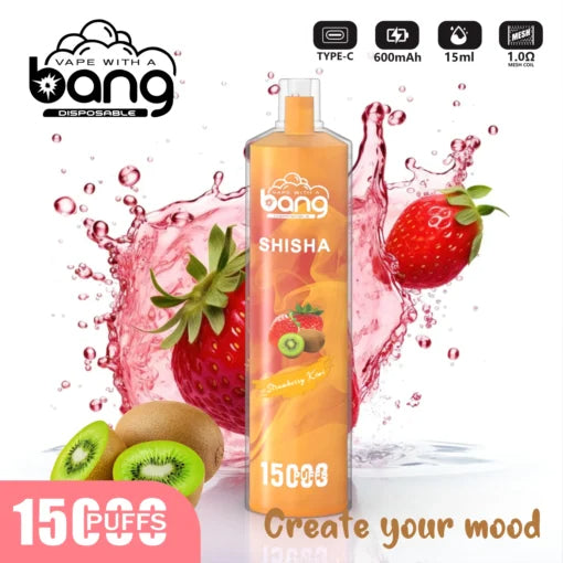 Bang 15000 Puffs Vape 15K Disposable Vape Pen E Cigarette Prefilled 15ml  600mAh Disposable Vape 20 Flavors