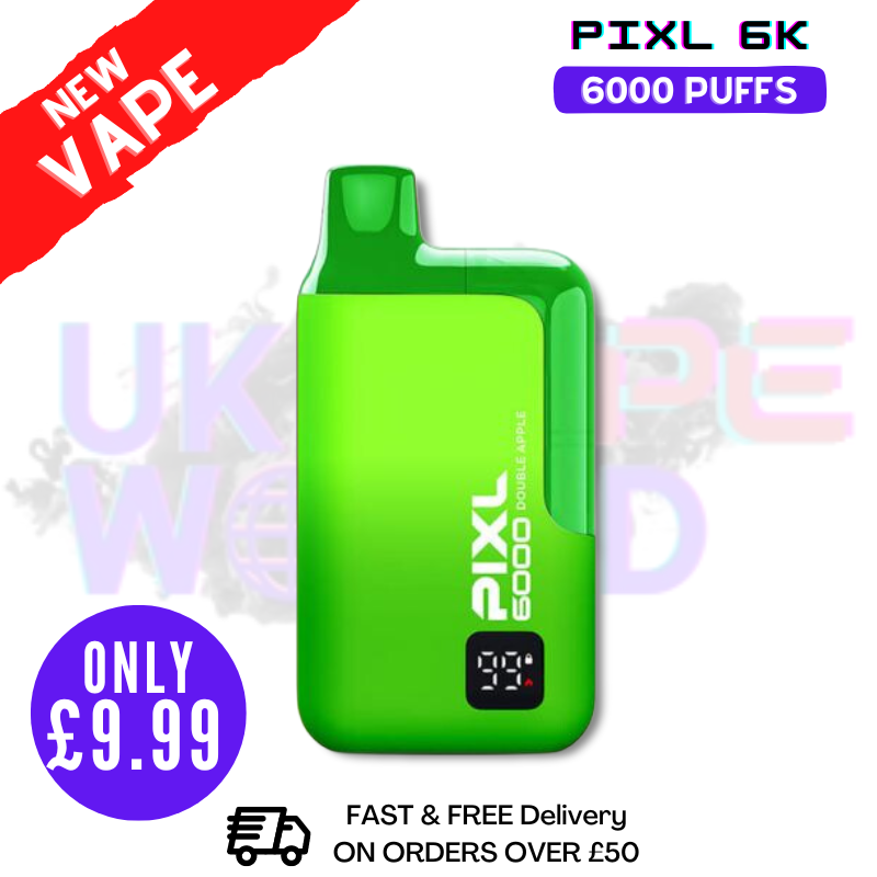 Double Apple Pixl 6000 6K Puff Disposable Bar - Only £9.99
