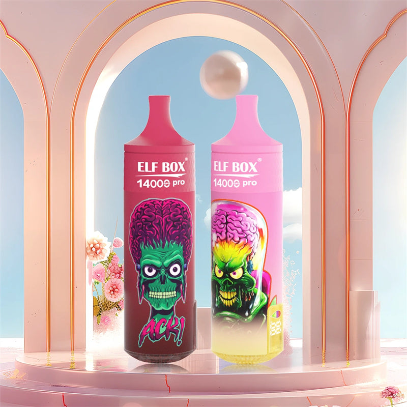 ELF BOX RGB 14000 Puff Disposable Vape 600mAh Battery Mesh coil 1.0ohm RGB-Light+Lanyard