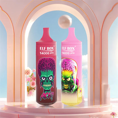 ELF BOX RGB 14000 Puff Disposable Vape 600mAh Battery Mesh coil 1.0ohm RGB-Light+Lanyard