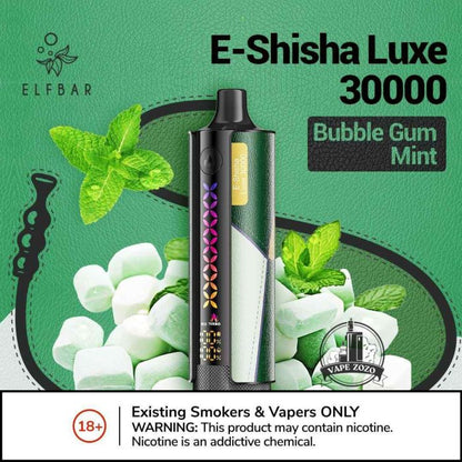 ELFBAR E-Shisha Luxe 30000 Puffs 20MG Disposable Vape Description 2%Nicotine