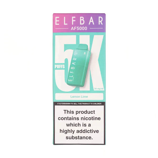 Elf Bar AF5000 Disposable Vape Up To 5000 Puffs 2ml Prefilled E-Liquid 10ml Refill Container