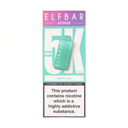 PACK OF 5 PC-  Elf Bar AF5000 Disposable Vape TPD UK
