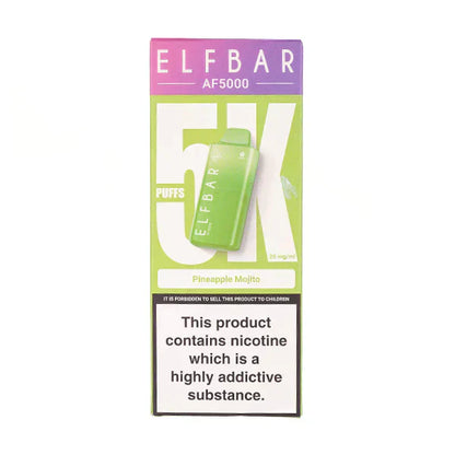 PACK OF 5 PC-  Elf Bar AF5000 Disposable Vape TPD UK