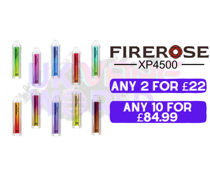 FireRose Elux EX 4500 Vape Puff Disposable Bars