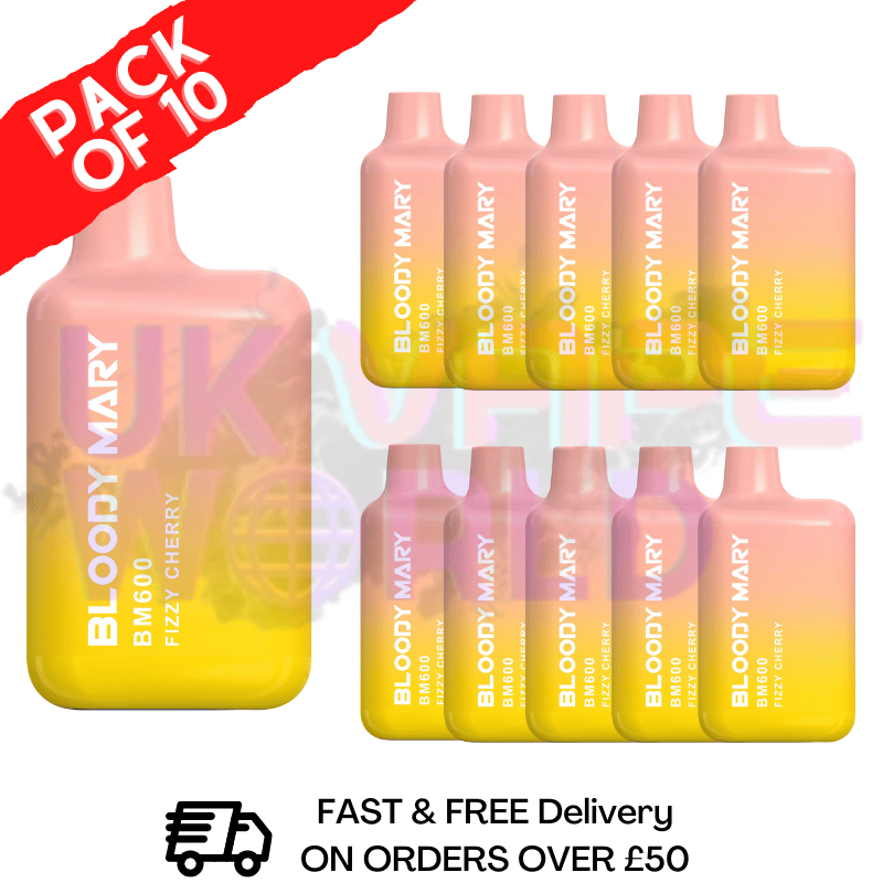 Fizzy Cherry - Bloody Mary 600Puff Box of 10
