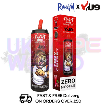 RandM Tornado 9000 Puff 9K Bar ZERO | 0MG |