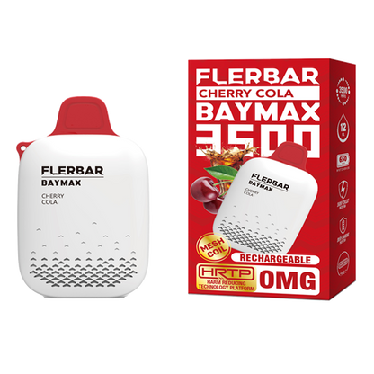 FLERBAR BAYMAX 3500 DISPOSABLE POD DEVICE 0MG nic with Best New flavours