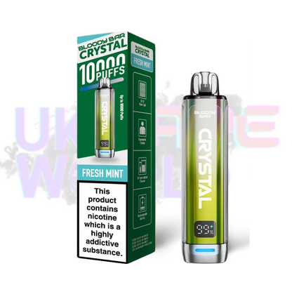 Fresh Mint Bloody Bar Crystal 10K Puff Box Of 10