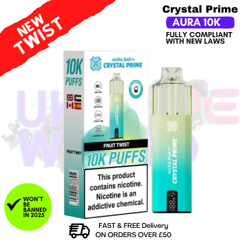 Fruit Twist Crystal Prime 10K Puff Pod Kit