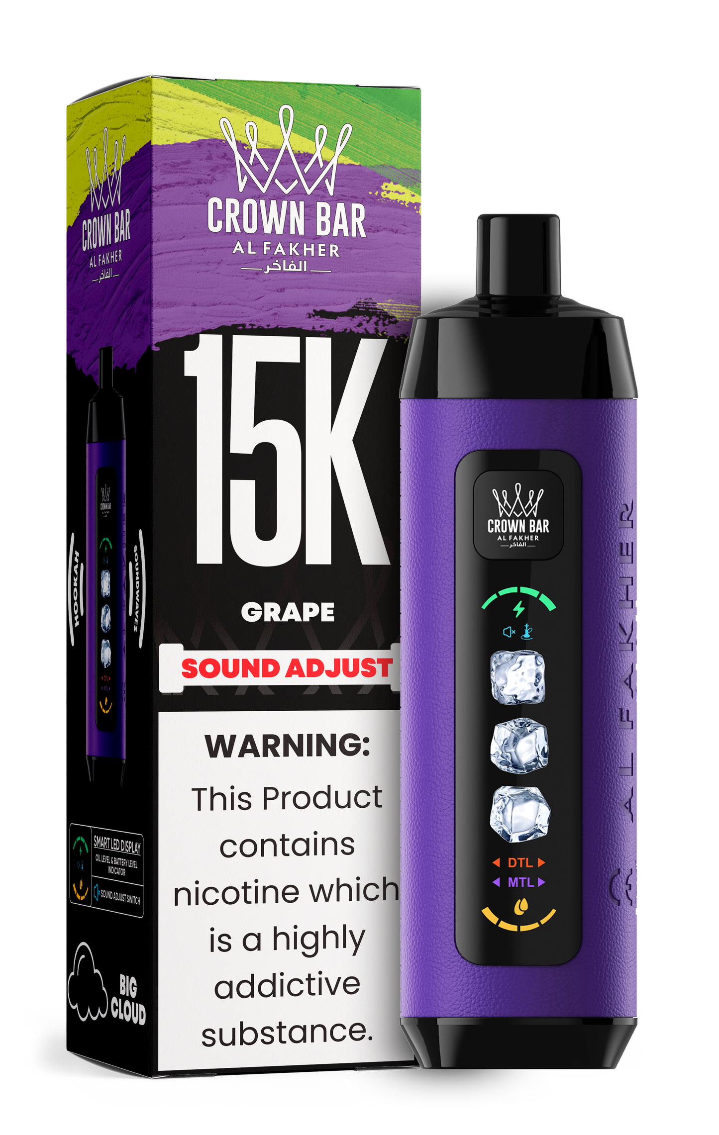 Al Fakher Crown Bar 15k Disposable Vape | Sound Wave