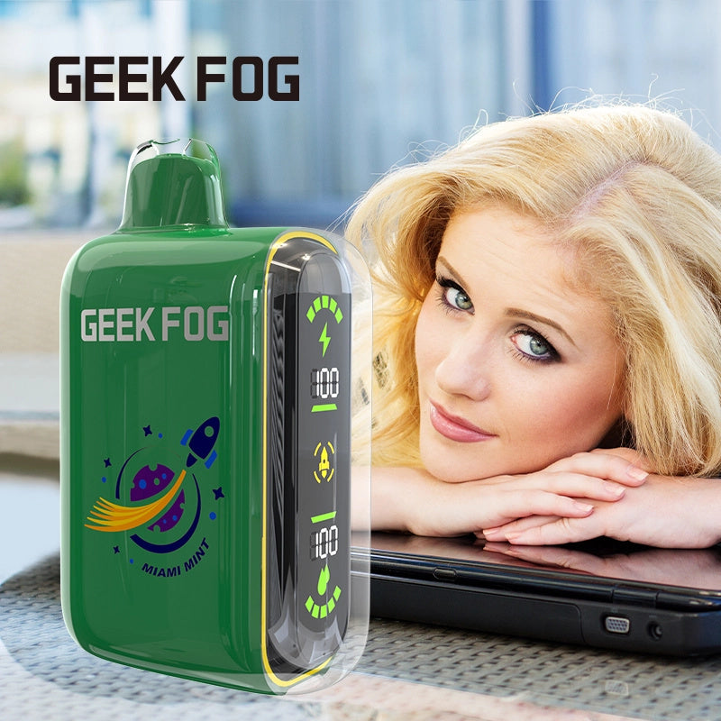 Geek Fog Pulse 10000 Puffs Regular 20000 Puffs LED Screen Wholesale Disposable Vape Pen Electronic Cigarette Dual Mesh Coil Rechargeable Battery 12 Flavors &nbsp