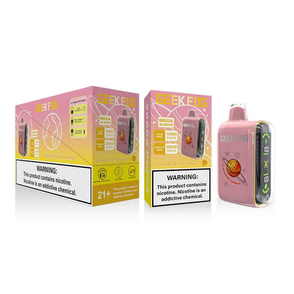 Geek Fog Pulse 10000 Puffs Regular 20000 Puffs LED Screen Wholesale Disposable Vape Pen Electronic Cigarette Dual Mesh Coil Rechargeable Battery 12 Flavors &nbsp