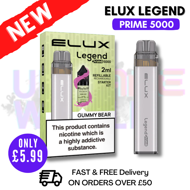 Gummy Bear Elux Legend PRIME 5000 Puff Disposable Vape Kit