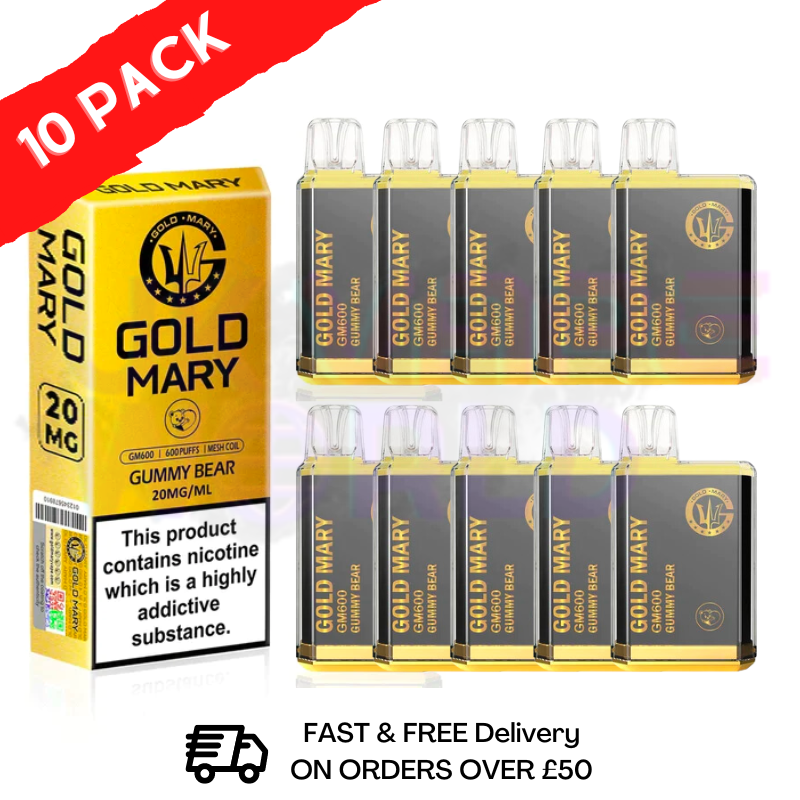 Gummy Bear - Gold Mary 600Puff Box of 10