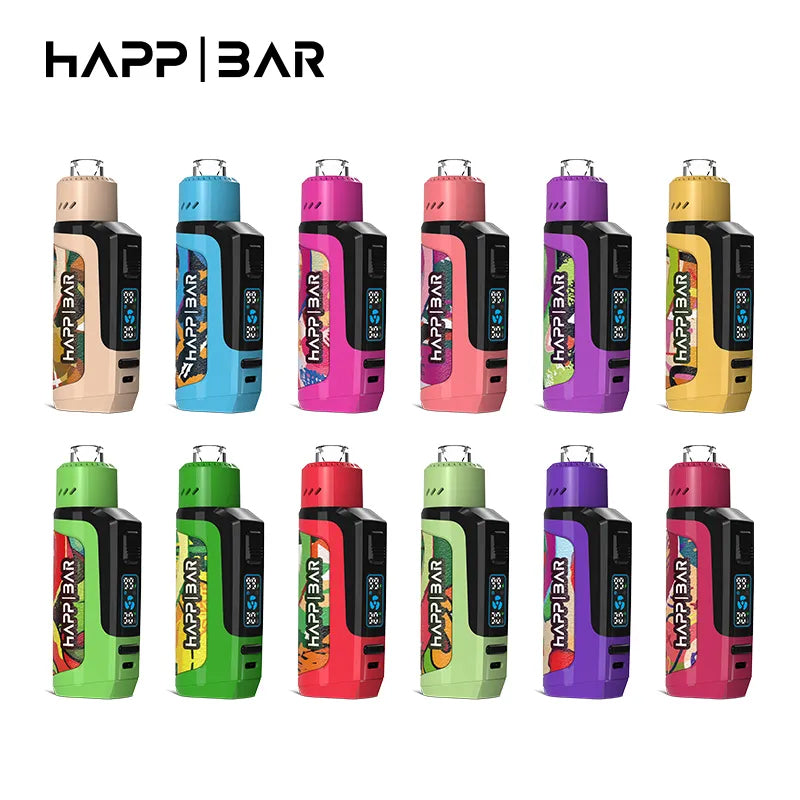 Happ Bar Ss 16000 Puffs Dtl Vape Led Screen Display Rechargeable E Cigarette Disposable Vape