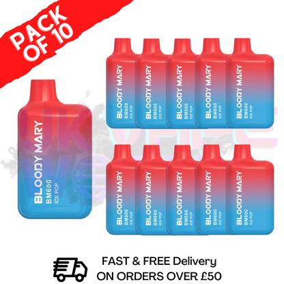 ICE POP - Bloody Mary 600Puff Box of 10