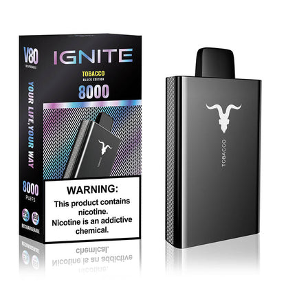 IGNITE V80 – 18K Puffs Disposable Vape | 5% Tobacco-Derived Nicotine