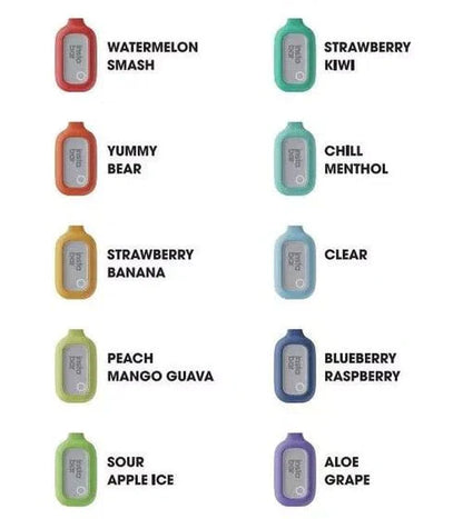 Pack of 10 INSTA BAR 5000 PUFFS RECHARGEABLE DISPOSABLE VAPE POD DEVICE 20mg 2ml