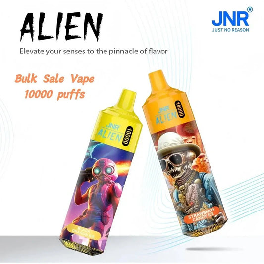 JNR Alien 10000 Puffs Low Price Hot Sale RGB Vape-850mAh Battery, 20ml E-liquid, Multiple Nicotine 44 Flavors