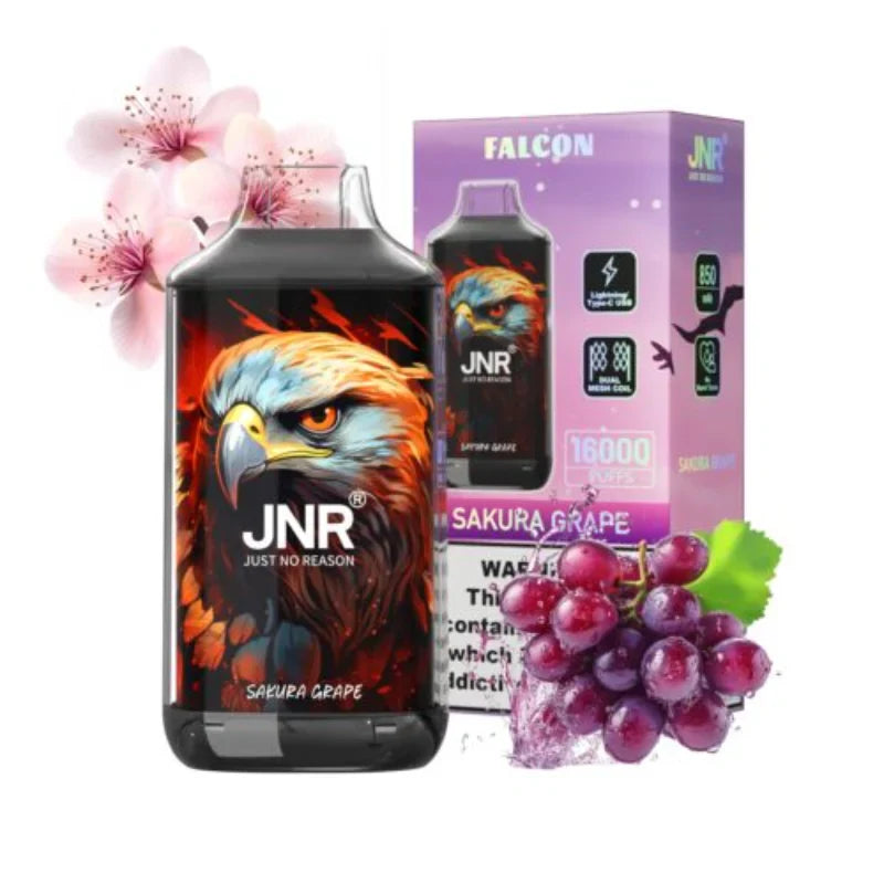 JNR Falcon 16000 Puffs Disposable Vape-22ml E-liquid, Multiple Nicotine 12 Flavors