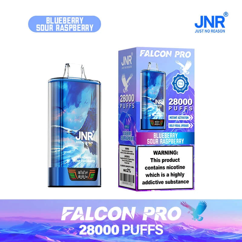 JNR Falcon Pro 28k Puffs Disposable Vape-950mAh Battery, 30ml E-liquid, Multiple Nicotine 20 Flavors