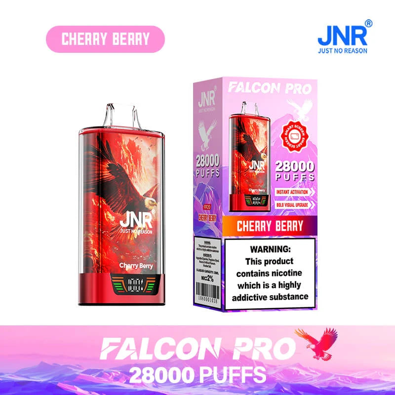 JNR Falcon Pro 28k Puffs Disposable Vape-950mAh Battery, 30ml E-liquid, Multiple Nicotine 20 Flavors