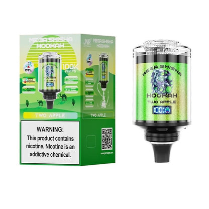 JNR Mega Shisha Hookah 100K Disposable Vape-a 60ml E-liquid, Multiple Nicotine 12 Flavors