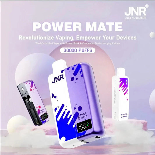 JNR Power Mate 30000 puff Best Price Discount Sale-5000mAh Battery, 19ml E-liquid, Multiple Nicotine 10 Flavors