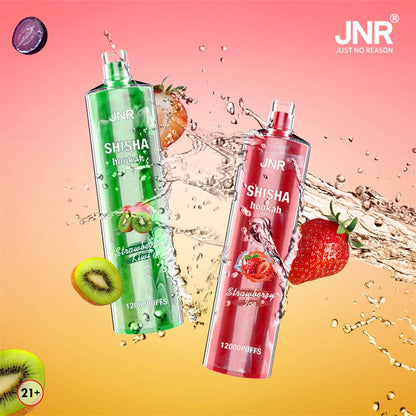 Jnr Shisha Hookah 12000 Puff bar Dtl Disposable Vape-750mAh Battery, 24ml E-liquid, Multiple Nicotine 22 Flavors