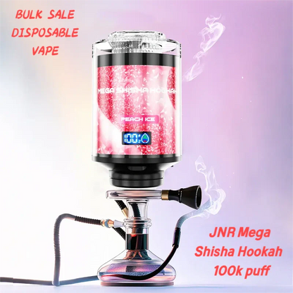 JNR Mega Shisha Hookah 100k puff Discount Price Best Sale-2200mAh Battery, 60ml E-liquid, Multiple Nicotine 12 Flavors