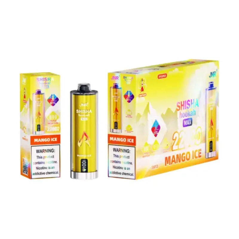 JNR Shisha Hookah Max 22000 Puffs Disposable Vape-29ml E-liquid, Multiple Nicotine 15 Flavors