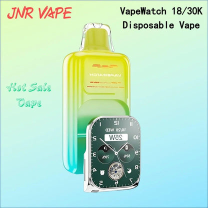 JNR VapeWatch 18/30K Disposable Best Price Good Sale-1000mAh Battery, 19ml E-liquid, Multiple Nicotine 10 Flavors