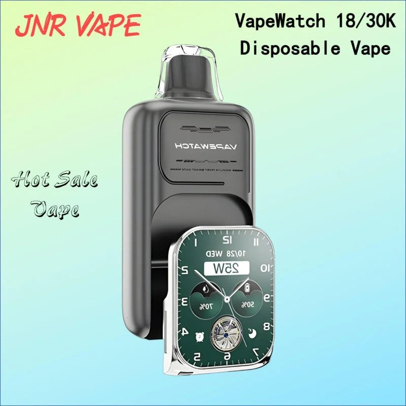 JNR VapeWatch 18/30K Disposable Best Price Good Sale-1000mAh Battery, 19ml E-liquid, Multiple Nicotine 10 Flavors