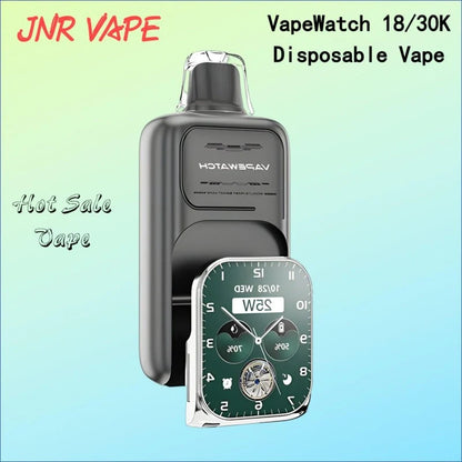 JNR VapeWatch 18/30K Disposable Best Price Good Sale-1000mAh Battery, 19ml E-liquid, Multiple Nicotine 10 Flavors