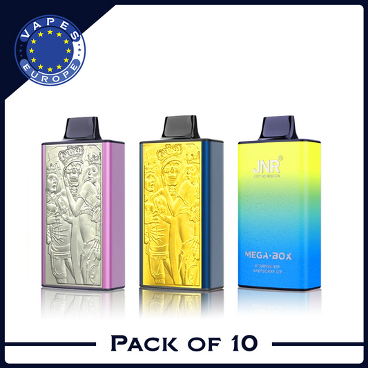 JNR Mega Box 25000 Puffs Disposable Vape (Box of 10)