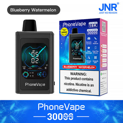JNR Phone Vape 30000 Puffs Disposable Vape In Sales-850mAh Battery, 19ml E-liquid, Multiple Nicotine 10 Flavors