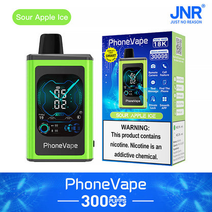 JNR Phone Vape 30000 Puffs Disposable Vape In Sales-850mAh Battery, 19ml E-liquid, Multiple Nicotine 10 Flavors